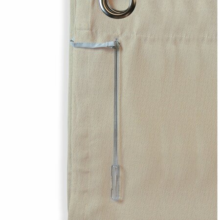 Ricardo Ricardo Tacoma Double Blackout Grommet Curtain Panel with Wand 02518-79-045-11